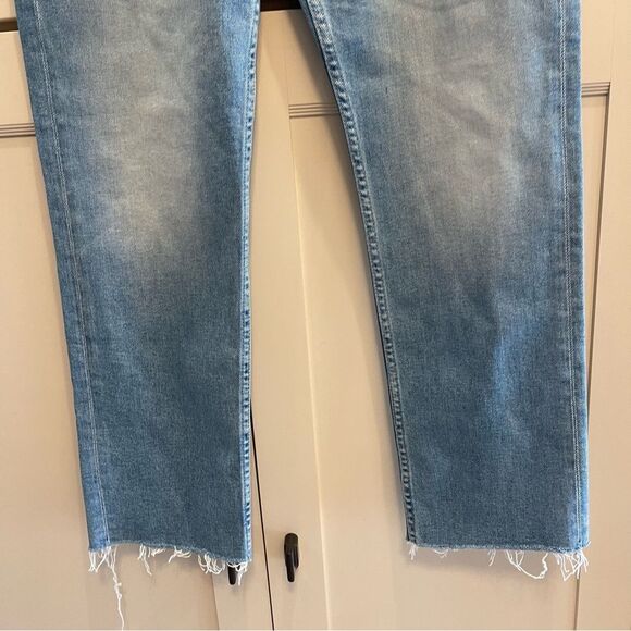 NEW MOTHER The Tomcat Ankle Fray Kitty Corner Jeans Size 29 - Picture 5 of 12